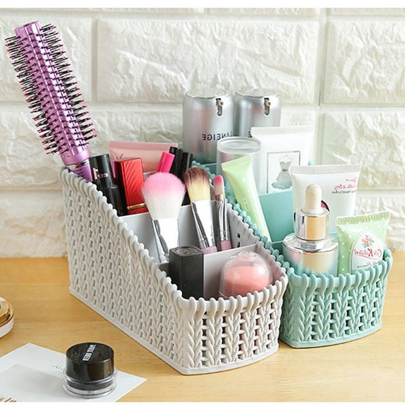 速发Imitation rattan storage basket multi compartment storag-图0