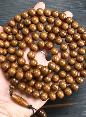 六道木手串男1.0X108颗多圈念珠降龙木老料佛珠项链复古木质珠串