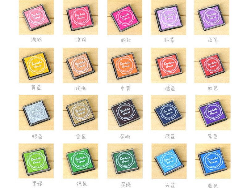 20Pcs/lot 20 Colors DIY Scrapbooking Vintage Crafts Ink Pad - 图0