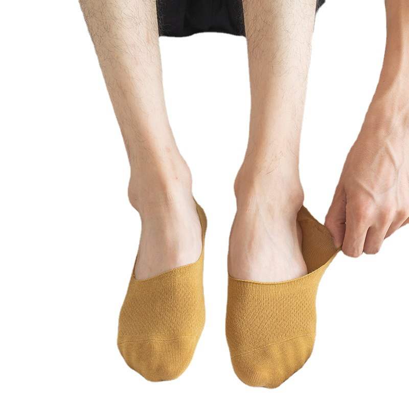 推荐Ship socks summer thin breathable socks solid color simp - 图3