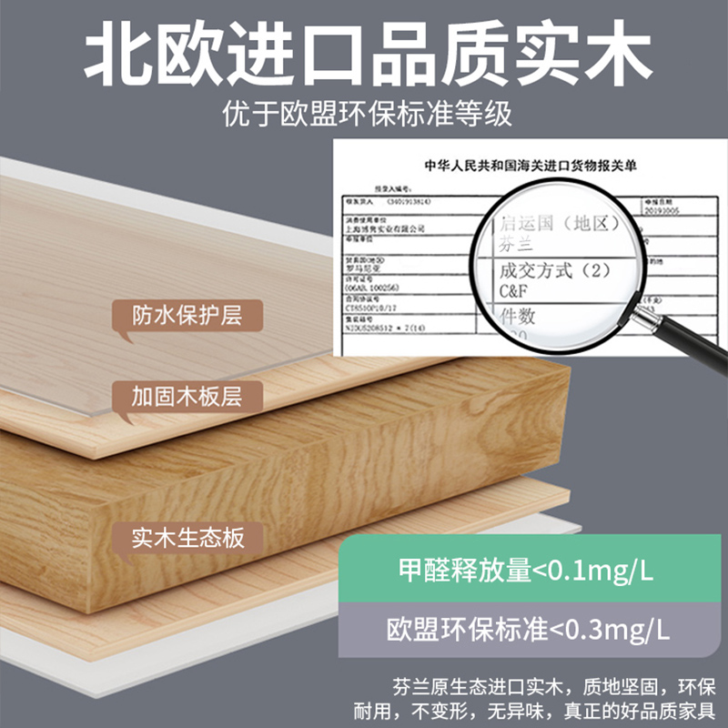 门衣柜家用卧室小体实木衣橱现代简户N整约型三门大柜子储 - 图1