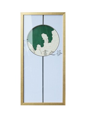 画之谷新中式装饰画手工卡纸雕刻实物画  样板房酒店挂画壁画