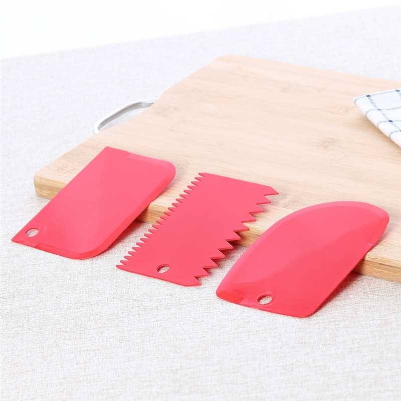 tchen Accessories 3ecs Plzaic BakPng Caki Scraper Dough-图2