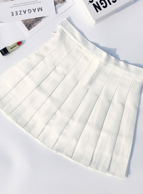 现货Women'sg Fashion High Waist Skirt Pleated Wind Skirt Ulz