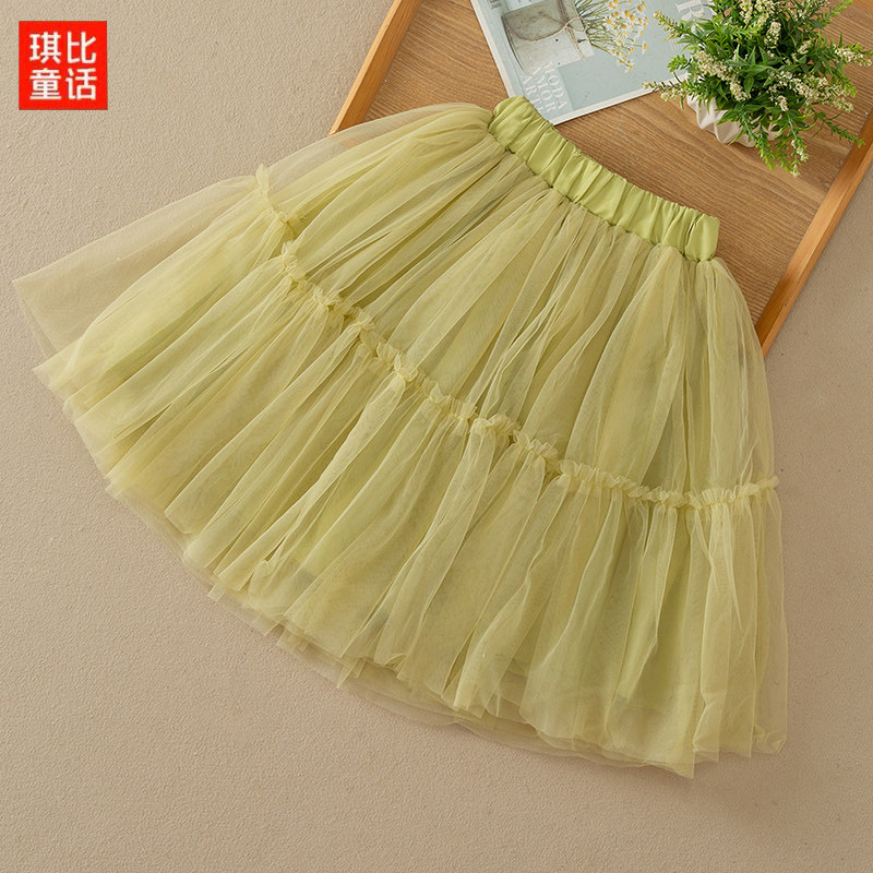 女童半身裙2023夏季新款儿童蓬蓬裙女孩网纱裙公主裙短裙子春秋,淘宝优惠券,粉丝福利购,淘宝优惠卷