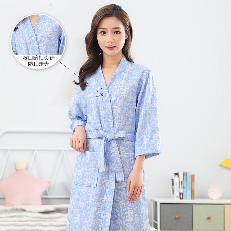 春夏女士全棉浴袍换衣睡袍两层纱布睡裙吸水速干浴衣薄款睡衣,淘宝优惠券,粉丝福利购,淘宝优惠卷