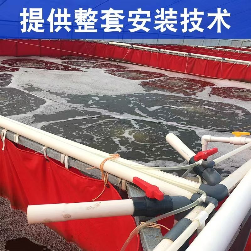 帆布鱼池加厚刀刮布养鱼池篷布水箱蓄水池户外游泳池家用养殖水池 - 图0