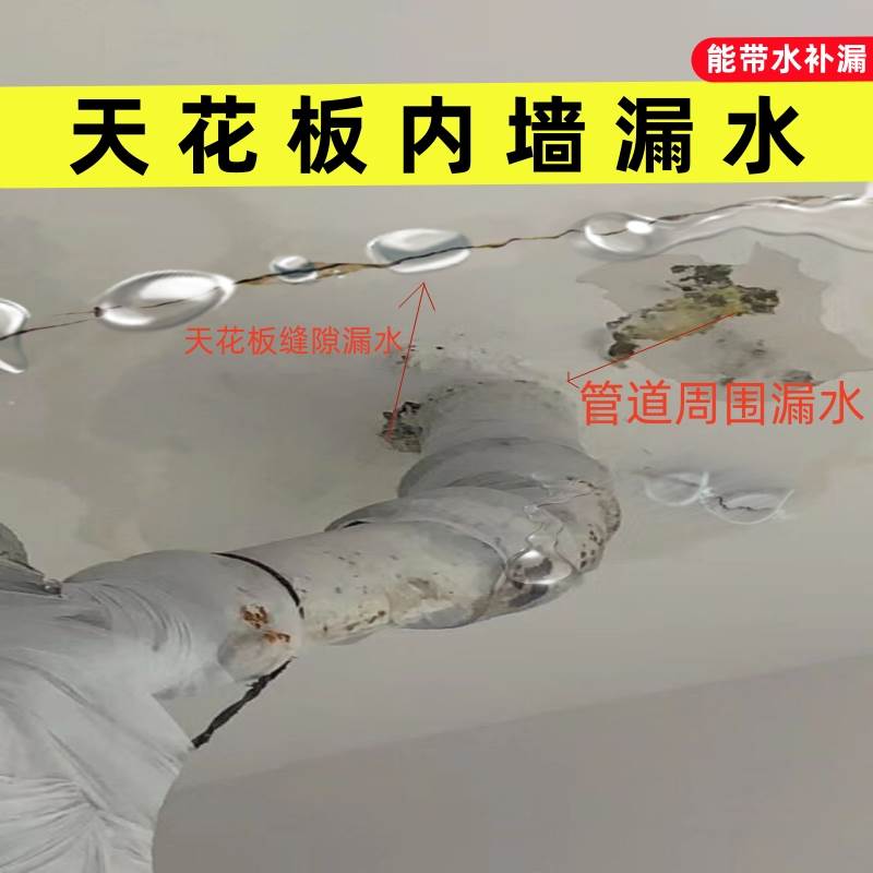 推荐卫生间墙面裂缝渗水室内天花板漏水堵漏王背水面防水涂料补漏