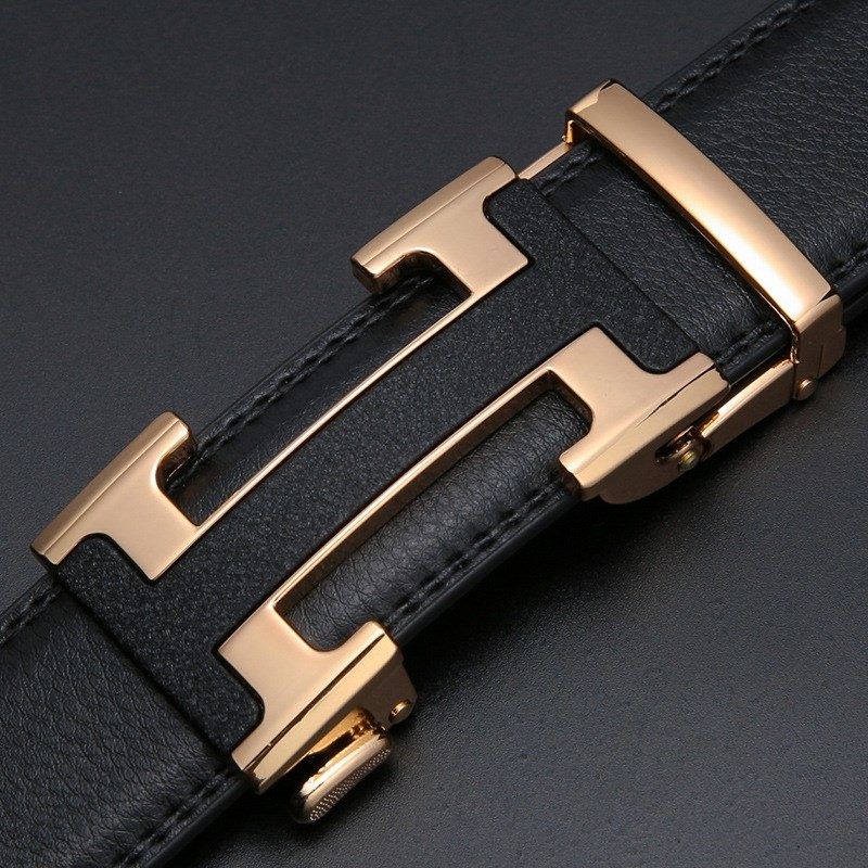 极速Adjustable Width Leather Belts Man Waist Belt Men Mens-图2