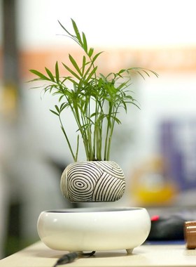 磁悬浮花盆栽商务礼品家居摆件办公室内摆件开业乔迁创意生日礼物