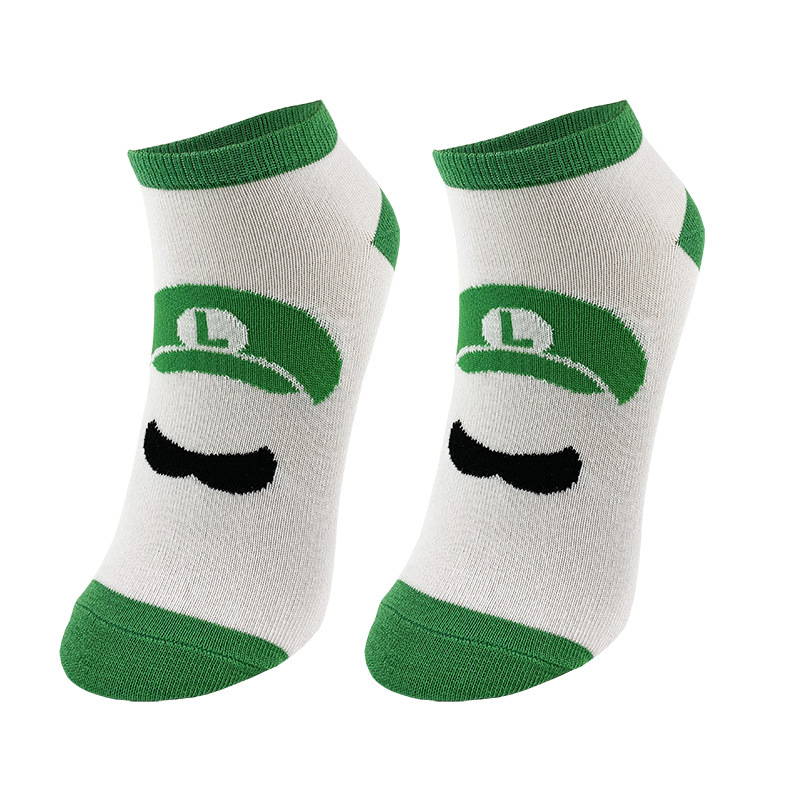 推荐Super Mario Brother Socks Luigi Toad Cartoon Socks Pure