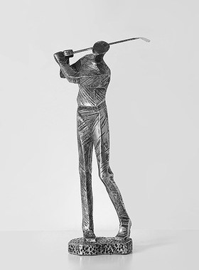 欧式美式打高尔夫球手运动员电视柜酒柜书柜乔迁新居送礼装饰摆件