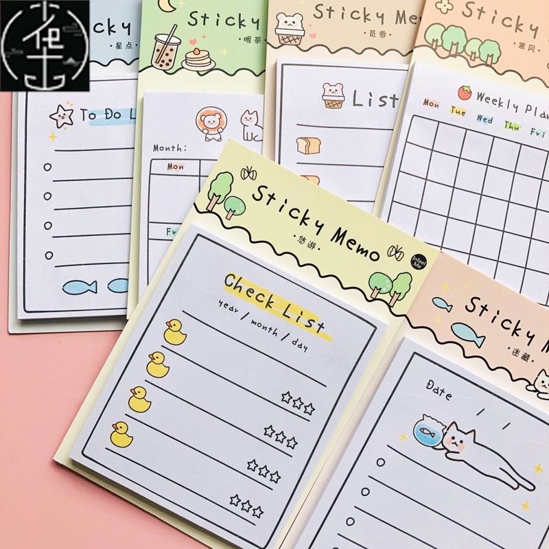 速发30 Sheets Sunny Day Weekly Plan To Do List Sticky Note M - 图0