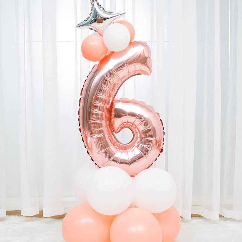 新品Birthday number balloon party decoration room letter set - 图3