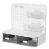 Perforated board desktop vertical storage rack home dormitory study table organizing desk R storage rack cosmetics storage