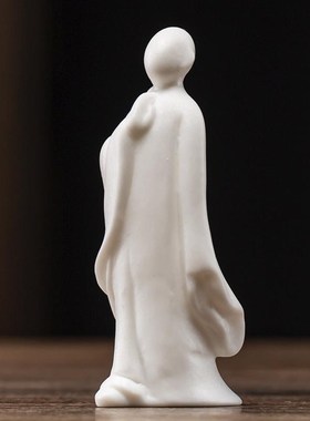 摆件创意陶瓷中式禅意装饰家用香炉人物品香客厅插座家居茶道仕女