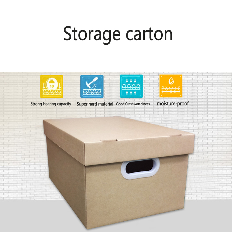 推荐Thicker and harder Moving carton File Storage box Kraft-图2