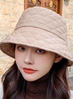 现货Sparsil Women Autumn Winter Foldable BucketS Hats Solid