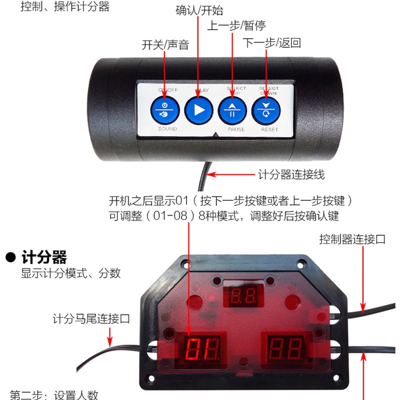 新品室内电子投篮机自动计分家用投篮游戏儿童成人篮球架-图1