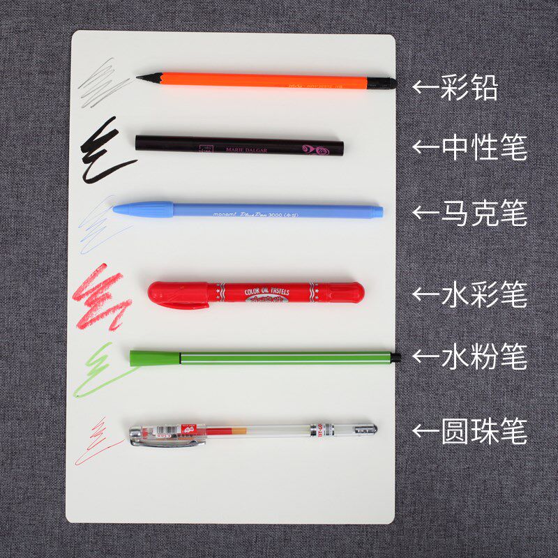 新t圆角长方形空白纸单词卡白卡英文白I色小留言卡片手写硬质diy