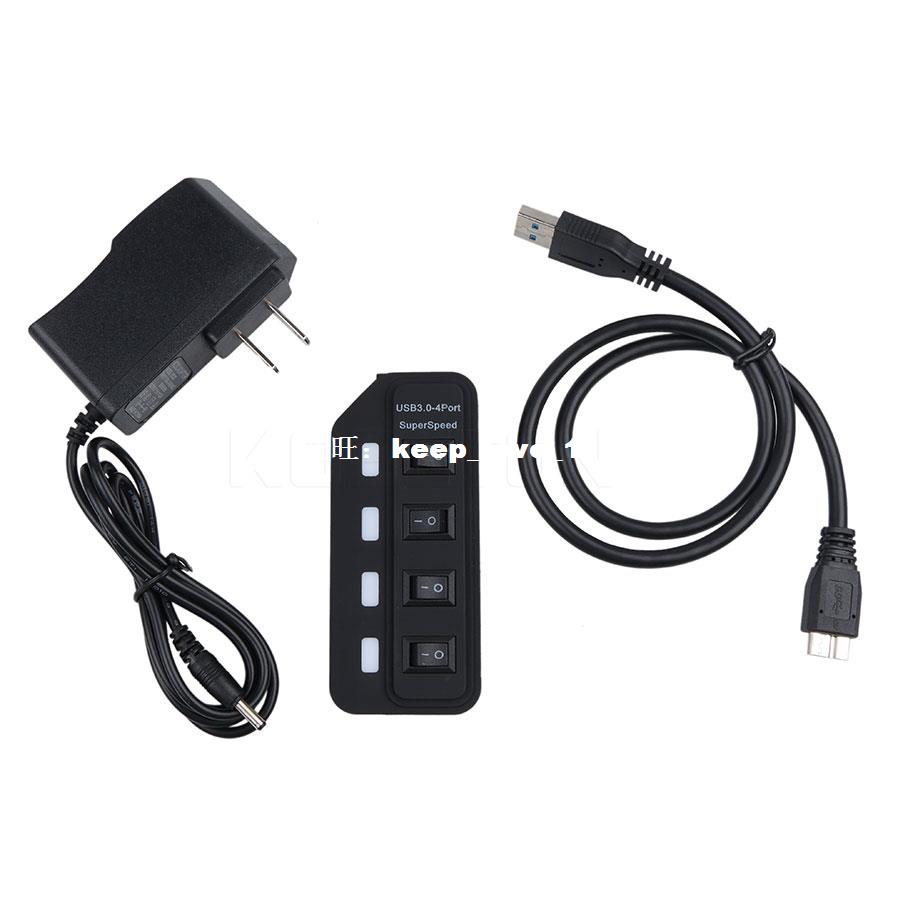 4 Bort USB Hub Sup3r Speed USP eJ.0 Hub LED Individ - 图1