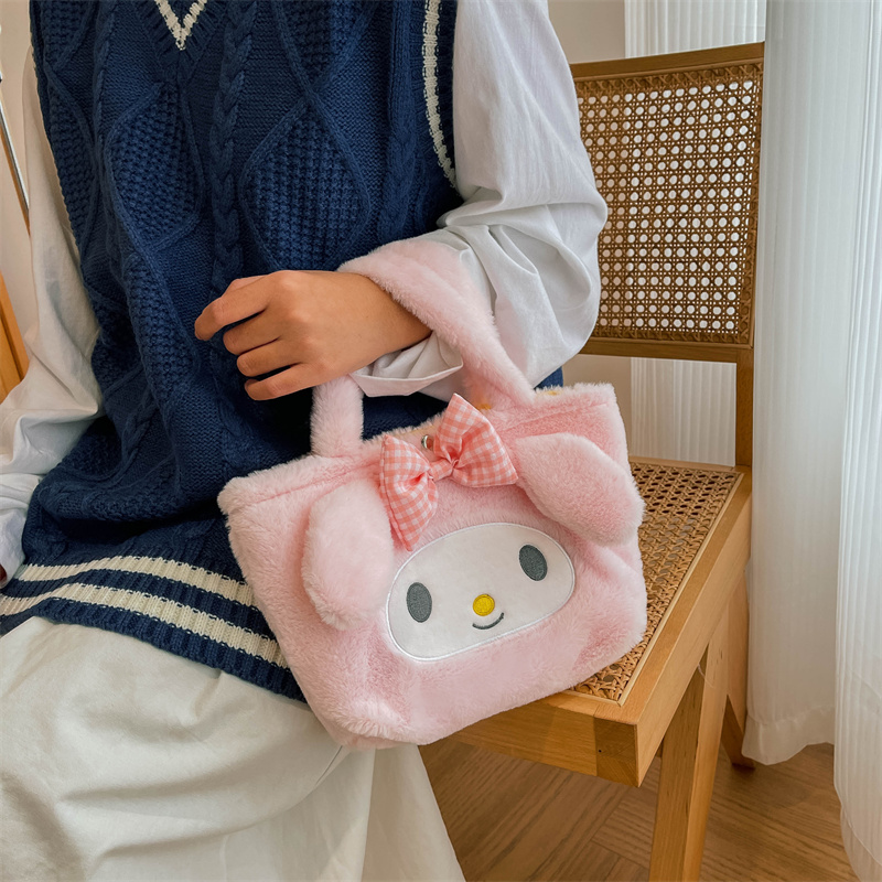 推荐Sanrio Plush Bag Kuromi Handbag My Melody Cinnamoroll St-图3