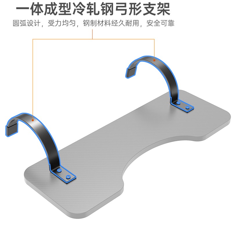 桌面延长板免打孔挂载式桌子延伸加宽加长手托键盘肘托架办公家用 - 图2