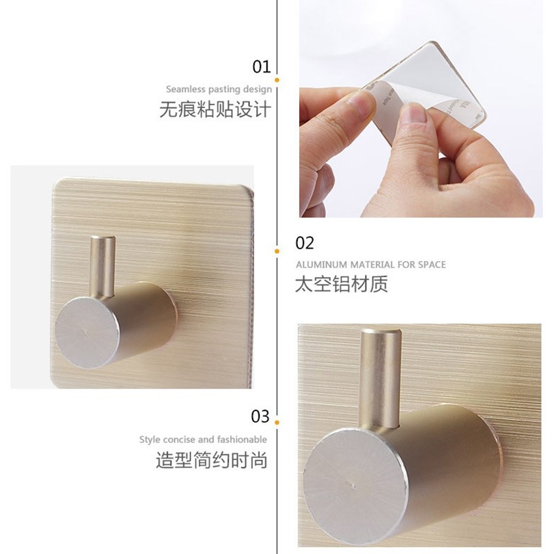 1pcs Hot Sale High Quality er Adhesive Hooks Wall Door Cloth - 图2