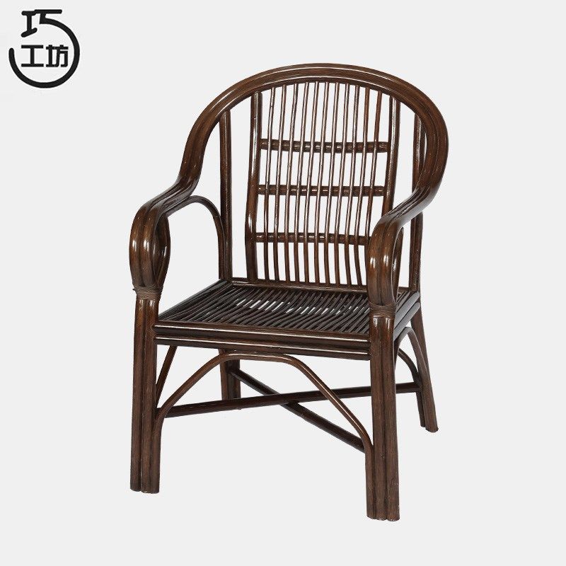 家用藤椅天然真藤靠背椅护腰单人腾椅休闲椅藤条椅子圈椅藤编阳台,淘宝优惠券,粉丝福利购,淘宝优惠卷
