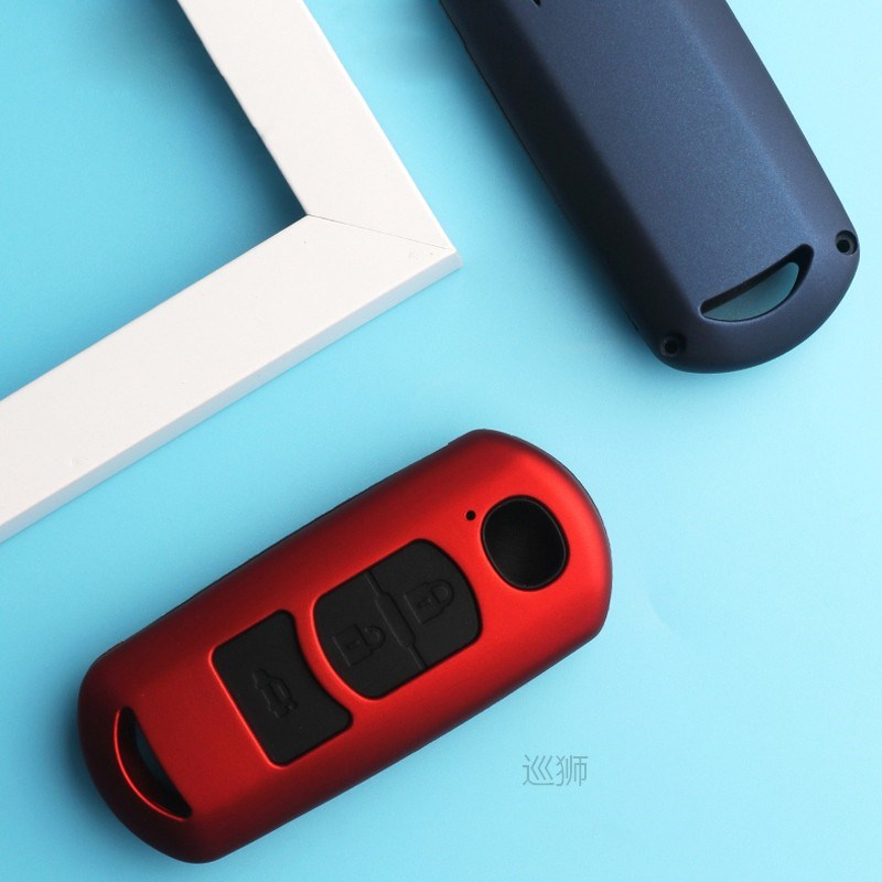 2020 Silicon Carbon fiber Car Key Cover For Mazda 2 3 5 6 20 - 图0