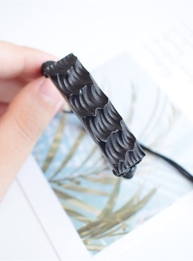 海誓山盟檀木手链绳手工定制国风潮酷文艺个性礼物男生情侣一对