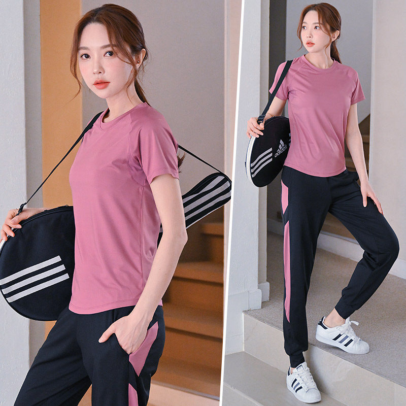 晨跑步运动套装女春秋季高级感健身房速干户外休闲健身衣瑜伽服,淘宝优惠券,粉丝福利购,淘宝优惠卷