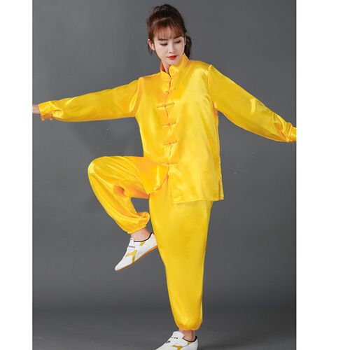 中小学生b武术服中考太极服学校大型武术操表演服男女款太极拳包 - 图1