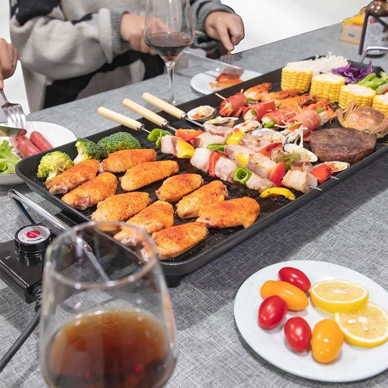电烧烤炉家用无烟韩式烧烤盘板烤肉盘小烧烤架多功能室内烧烤炉,淘宝优惠券,粉丝福利购,淘宝优惠卷