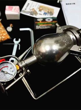 小型迷你爆米花机304不锈钢微型网红大炮手摇家用粮食放大器现货
