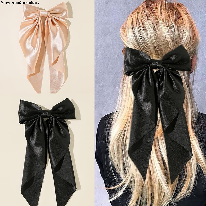 推荐w Barrettes Women Solid Color Ponytail Clip Hair Accesso - 图1