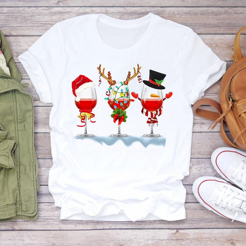 推荐Women New Year O-neck Snowman 90s Cartoon Holiday Merry - 图3