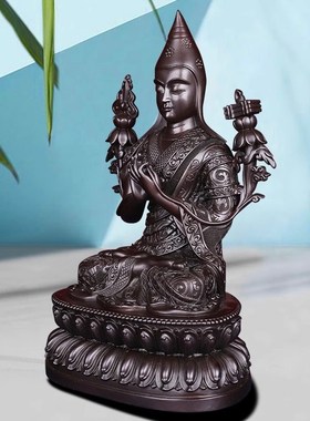 藏传密宗麦彭仁波切佛像摆件小佛像随身带3寸5寸7寸1尺古色铜佛像