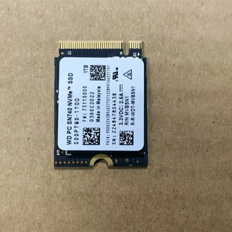 WD/西数 SN740 M.2 2230SSD固态硬A盘PCIE4.0x4 NVMe1T/2T可转224 - 图1