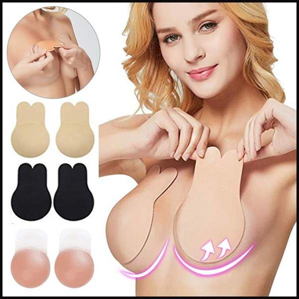 速发Invisible push up bra rabbit ear lift breast patch silic - 图3