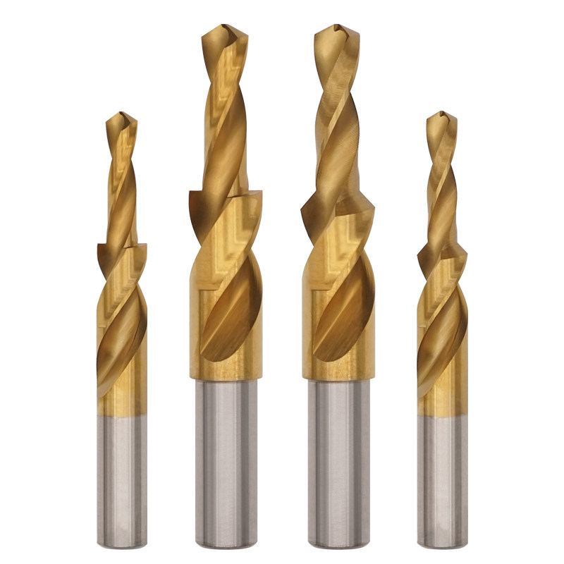 二级直柄阶梯钻含钴高速钢不锈钢用麻花钻子母钻螺丝沉头台阶钻头