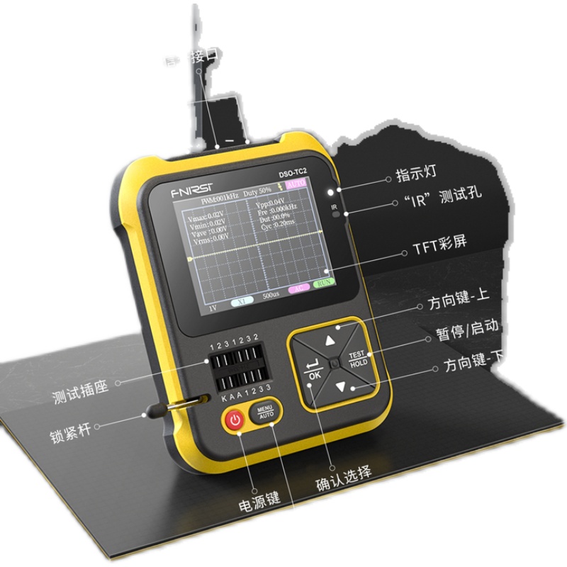 手功数字示波元晶体管检测仪二合一多持能高精度电子Z器器件检测-图3