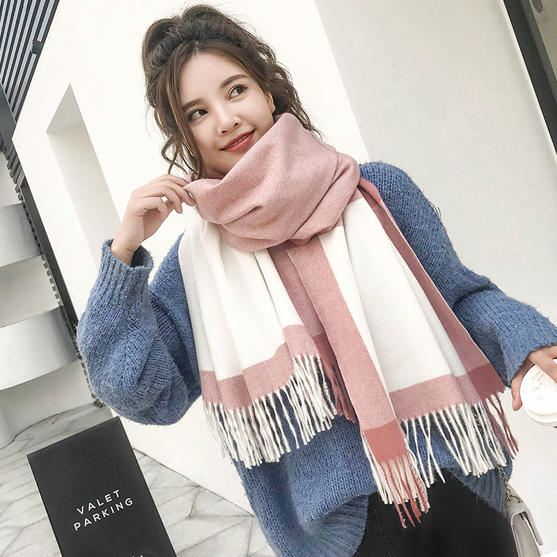 推荐Women Winter Poncho Shawls Wraps Pashmina Scarf - 图2