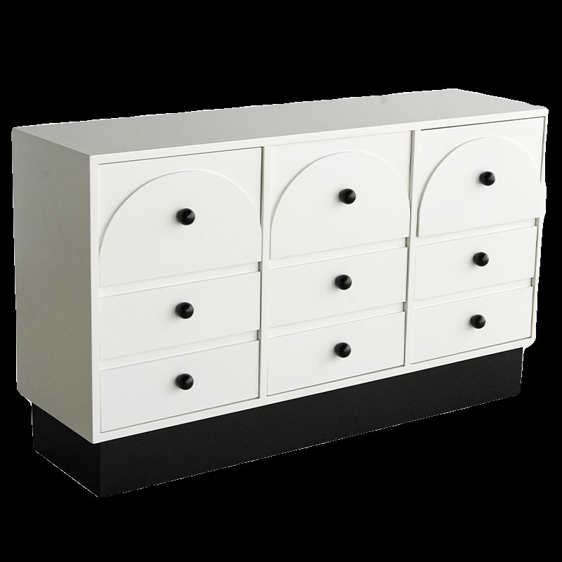 livingplus多巴胺简约餐边柜抽屉收纳柜轻奢斗柜客厅靠墙储物柜子 - 图0