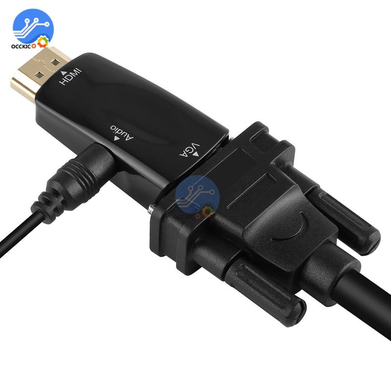 速发HDMI to VGA Adapter Male to Female HD 1080P Audio Speake - 图3