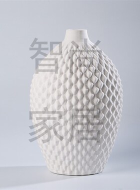 简约现代几何不规则3D打印陶瓷花器定制样板间抽象艺术装饰品摆件