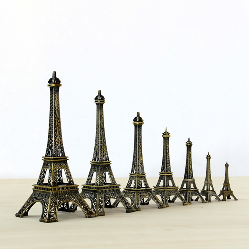 推荐25cm Metal Art Crafts Paris Eiffel Tower Model Figurine - 图0