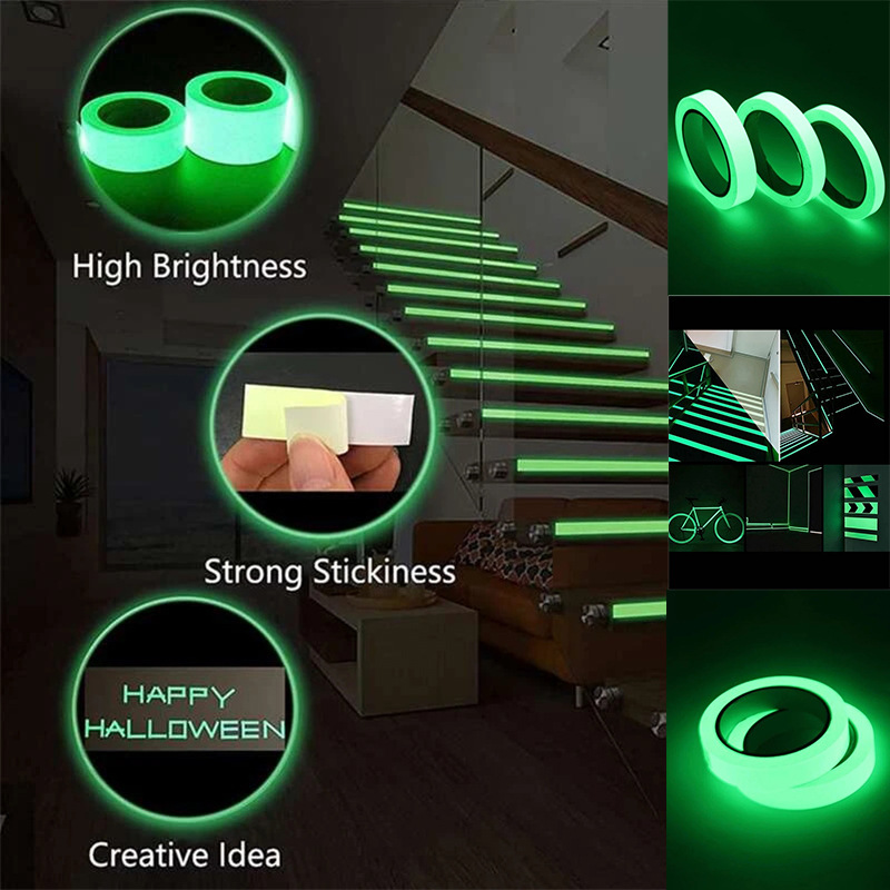 速发Luminous Tape Luminous Tape Green Warning Ground Light S - 图0