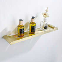 Nordic Bathroom Glass Shelve 304 Stainless Steel Makeup Rack Toilet Q Toilet Containing Shelf Wall-mounted