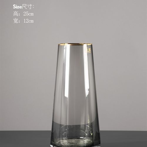 Bei Hanmei Lighte pllxury guass transparent vase ornaments l-图0